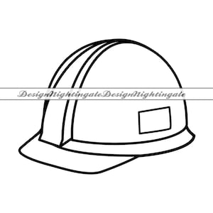 Veiligheidshelm #2 SVG, veiligheidshelm SVG, bouwhelm SVG, clipart, bestanden voor Cricut, gesneden bestanden voor silhouet, dxf, png, vector, digitaal