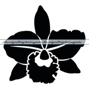 Orchid SVG, Orchid Flower SVG, Flower SVG, Orchid Clipart, Orchid Files For Cricut, Orchid Cut Files For Silhouette, Dxf, Png, Eps, Vector