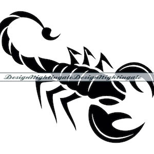 Scorpion SVG, Scorpion Tattoo SVG, Scorpion Clipart, Scorpion Files For Cricut, Scorpion Cut Files For Silhouette, Dxf, PNG, Eps, Vector
