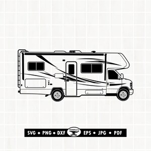 SVG para RV, SVG e PNG para Motorhome, DXF para Trailer (Arquivos Digitais)