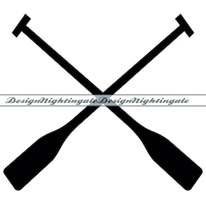 Crossed Paddles SVG, Boat Oars SVG, Canoe Kayak Paddles SVG, Clipart, Files For Cricut, Cut Files For Silhouette, Dxf, Png, Eps, Vector