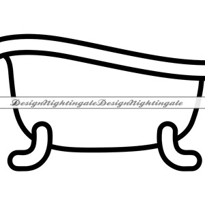 Bathtub #3 SVG, Bath SVG, Shower SVG, Bathtub Clipart, Bathtub Files ...