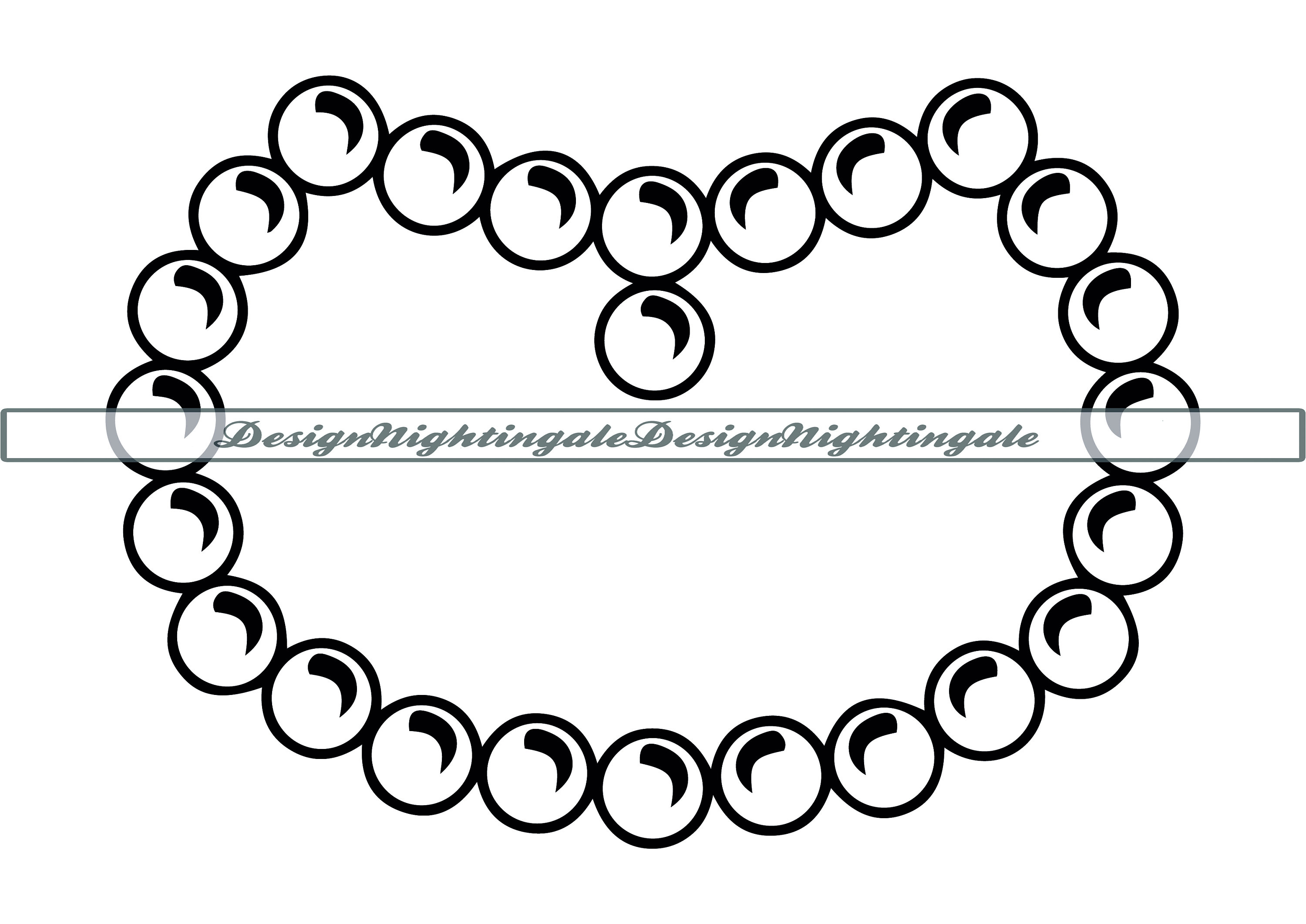 Diamond Necklace Silhouette Clip Art @ Silhouette.pics