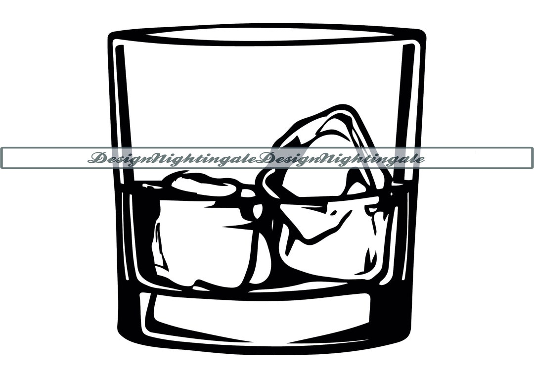 Whiskey 2 SVG, Whiskey Glass SVG, Alcohol SVG, Alcohol Clipart, Alcohol