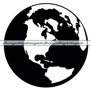Earth #2 SVG, Planet SVG, Globe SVG, Earth Clipart, Earth Files For Cricut, Earth Cut Files For Silhouette, Earth Dxf, Earth Png, Eps,Vector