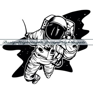 Astronaut SVG, Weltraum SVG, Astronaut Clipart, Astronaut-Dateien für Cricut, Astronaut schneiden Dateien für Silhouette, Dxf, Png, Eps, Vektor