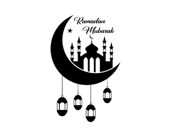 Ramadan Mubarak SVG, Islamic Mosque, Eid Clipart (Digital Download)