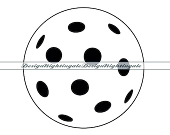 Pickleball Outline SVG, Floorball Svg, Pickleball Svg, Pickleball Clipart, Pickleball SVG Files, Pickleball Cut Files, Dxf, PNG, Eps, Vector