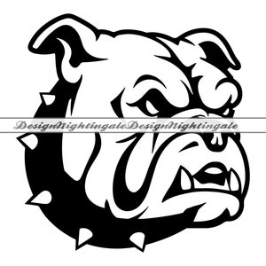 Bulldog Mascot SVG, English Bulldog SVG, School Mascot Dog Svg, Bulldog Clipart, Files For Cricut, Cut Files For Silhoutte, Dxf, PNG, Vector