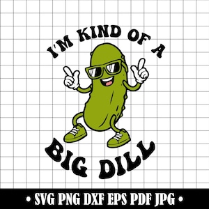 Pickle Mascot SVG, Funny Sunglasses Clipart (Digital Files)