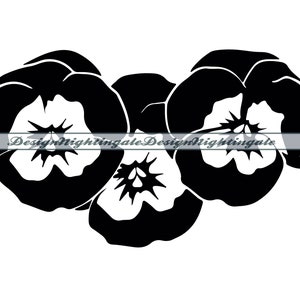 Stiefmütterchen Blume SVG, Blume SVG, dekorative SVG, Stiefmütterchen Blume Clipart, Stiefmütterchen Blume Dateien für Cricut, Schnittdateien für Silhouette, Dxf, Png, Vektor