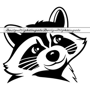 Raton laveur mignon SVG, SVG mascotte de raton laveur, clipart mignon raton laveur, fichiers pour Cricut, raton laveur mignon couper des fichiers pour la silhouette, Dxf, Png, Eps, vecteur