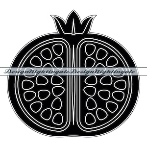 Pomegranate SVG, Fruit Svg, Pomegranate Clipart, Pomegranate Files For Cricut, Pomegranate Cut Files For Silhouette, Pomegranate DXF,PNG,Eps