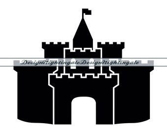 Medieval Castle SVG, Rampart Clipart (Digital Files)
