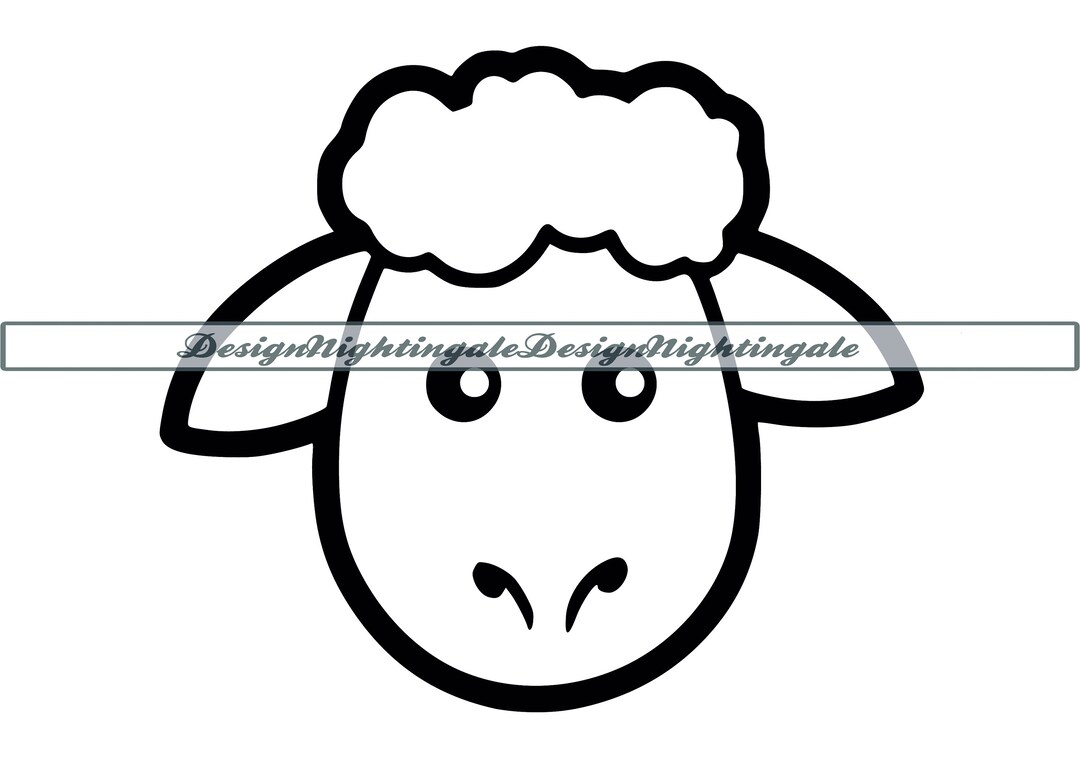 Sheep SVG Sheep Face SVG Cute Sheep SVG Sheep Clipart Sheep Files 