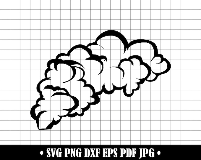 Explosion Cjoud Svg Explosion Comics Svg, Comic Speed Line Svg, Explosive Cloud Svg, Rocket ...