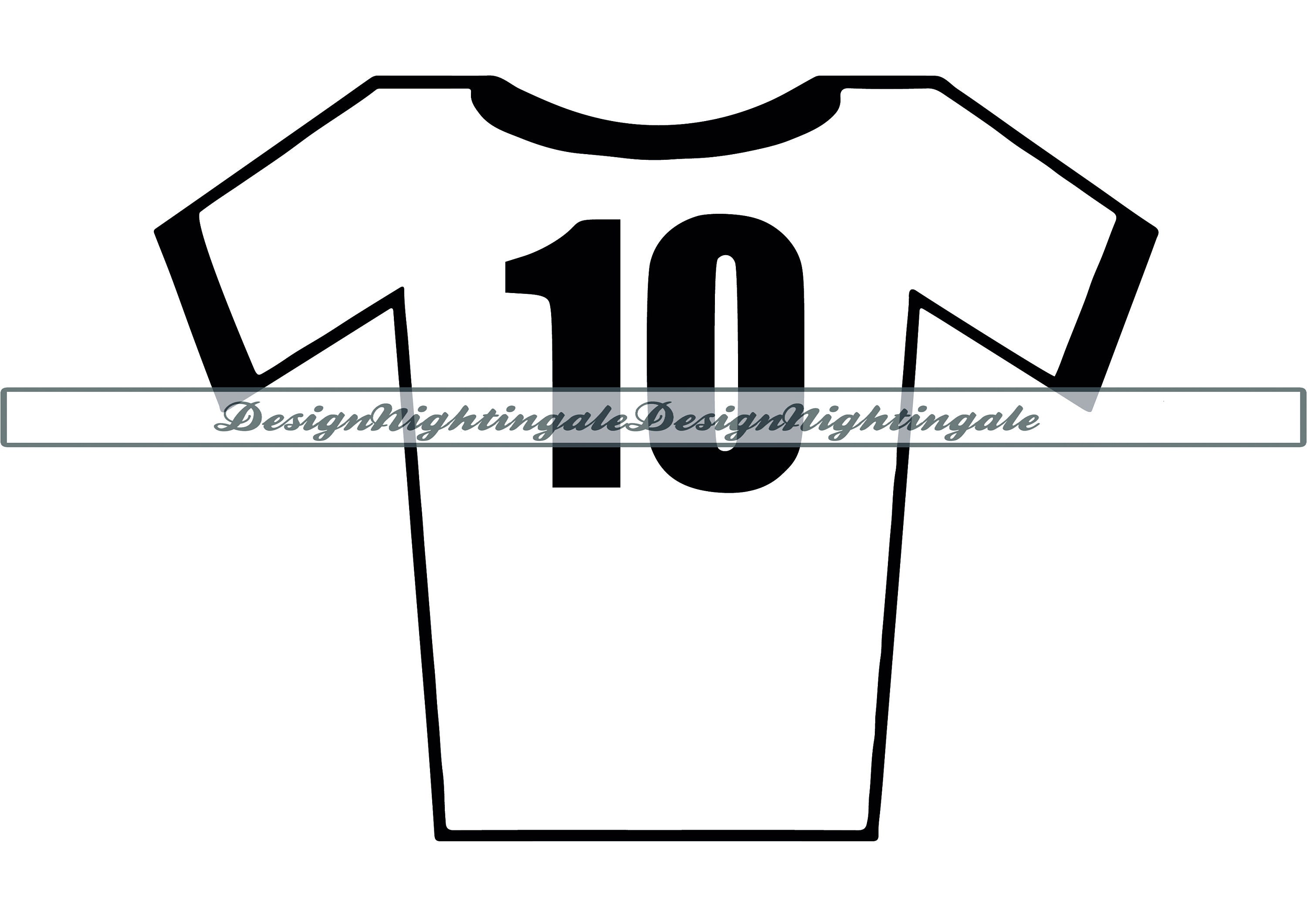 Soccer Jersey Outline SVG Tshirt Svg Sports Jersey Clipart Etsy