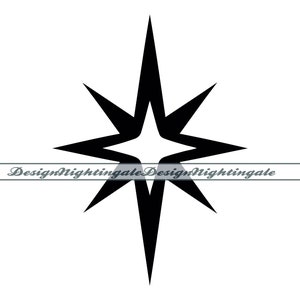 Christmas Star SVG, North Star SVG, Star of Bethlehem SVG, Christmas Star Clipart, Files For Cricut, Cut Files For Silhouette,Dxf,Png,Vector