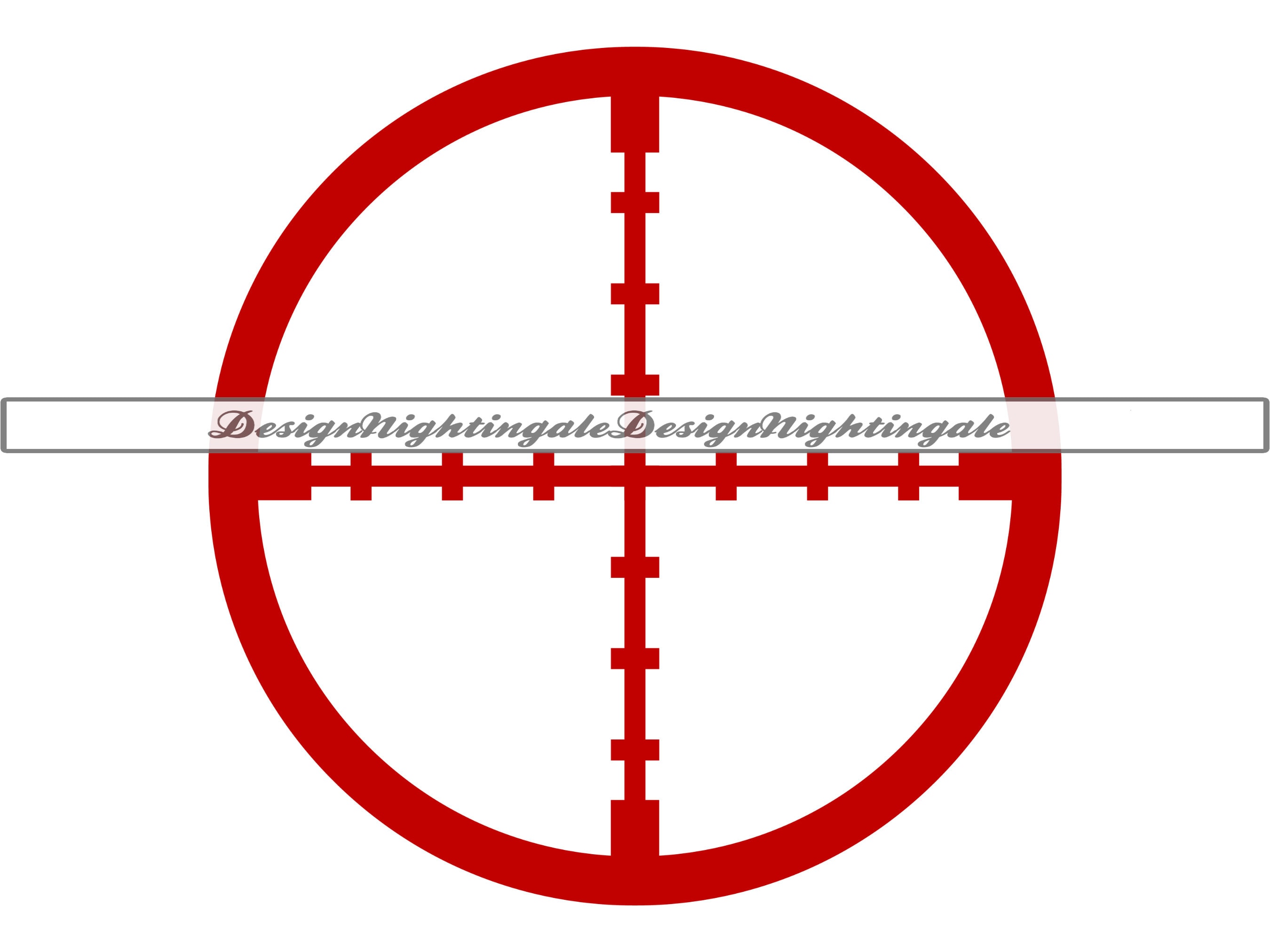 Rifle Scope SVG Crosshair Target SVG Rifle Sight SVG Etsy Canada