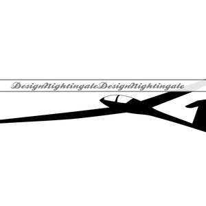 Glider SVG, Plane Svg, Glider Clipart, Glider Files For Cricut, Glider Cut Files For Silhouette, Glider DXF, Glider PNG, Eps, Glider Vector