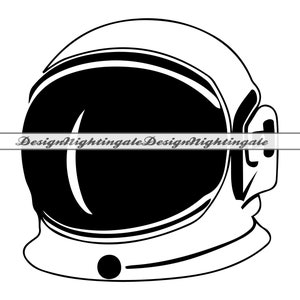 Casco astronauta SVG, Casco astronauta Clipart, File casco astronauta per Cricut, File di taglio casco astronauta per Silhouette, DXF, PNG, Vettore