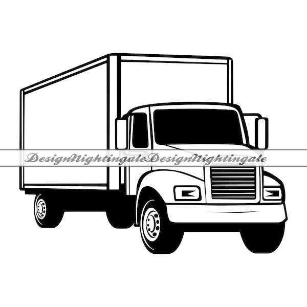 Moving Truck SVG, Delivery Truck Clipart (Digital Download)
