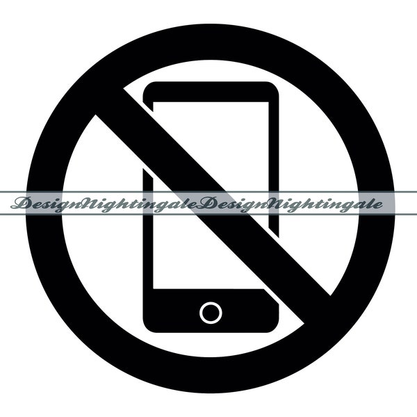 No Cell Phone Sign SVG, No Photo SVG, No Mobile Phone SVG, No Cell Phone Clipart, Files For Cricut, Cut Files For Silhouette, Dxf,Png,Vector