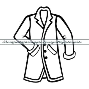 Coat SVG, Winter Clothing SVG, Winter Clothes Svg, Coat Clipart, Coat Files For Cricut, Coat Cut Files For Silhouette, DXF, Png, Eps, Vector