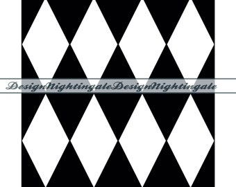 Argyle Diamond Pattern SVG, Seamless Clipart (Digital Files)