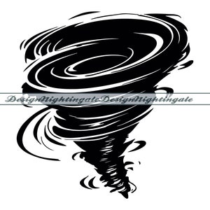 Tornado #2 SVG, Twister Svg, Whirlwind Svg, Tornado Clipart, Tornado Files For Cricut, Tornado Cut Files For Silhouette, DXF, PNG,Eps,Vector