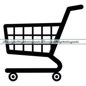 Koszyk zakupowy nr 2 SVG, Zakupy SVG, Supermarket SVG, Clipart koszyka zakupowego, Pliki dla Cricut, Pliki do cięcia dla sylwetki, Dxf, Png, Eps, Wektor