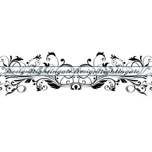 Tooled Leather #24 SVG, Floral Border SVG, Seamless Pattern, Floral Vines, Ornamental, Decorative, Swirls Swoosh Scroll, Cricut,Cut, PNG Svg