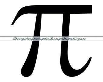 Pi Symbol Clipart, Pi Math Symbol Cut File, March 3.14 Vector, Pi Day ...