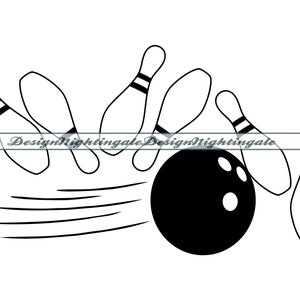 Bowling logo SVG, bowling SVG, bowling clipart, bowling bestanden voor Cricut, bowling gesneden bestanden voor silhouet, dxf, bowling png, bowling vector