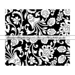 Tooled Leather #15 SVG, Western Tooled Leather SVG, Seamless Pattern, Floral Vines, Swirls Swoosh Scroll PNG, Peekaboo Tumbler, Cricut, Cut