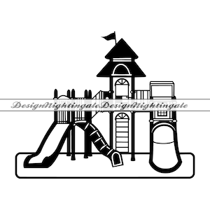 Playground SVG, Kids Svg, Playground Clipart, Playground Files For Cricut, Playground Cut Files For Silhouette,Png, Vector, Digital Download