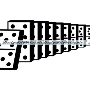 Dominoes SVG, Domino Effect SVG, Domino Svg, Dominoes Clipart, Dominoes Files For Cricut, Cut Files For Silhouette, DXF, Png, Eps, Vector