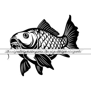 Carp Fish SVG, Carp SVG, Fishing Svg, Carp Fish Clipart, Files For Cricut, Cut Files For Silhouette, Dxf, Png, Carp Fish Vector, Vinyl