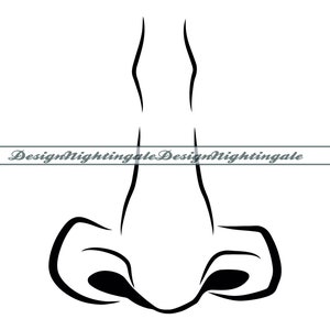 Neus SVG, menselijke neus SVG, neus clipart, neus bestanden voor Cricut, neus gesneden bestanden voor silhouet, neus DXF, neus png, neus eps, neus vector