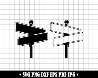 Archivo SVG personalizable para señales de calle y de carretera (descarga digital)
