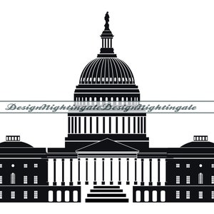 Washington D.C. Capitol SVG, Capitol SVG, Capitol Clipart, Capitol Files Per Cricut, Capitol Files Di Taglio Per Silhouette, Dxf, Png, Eps, Vettore