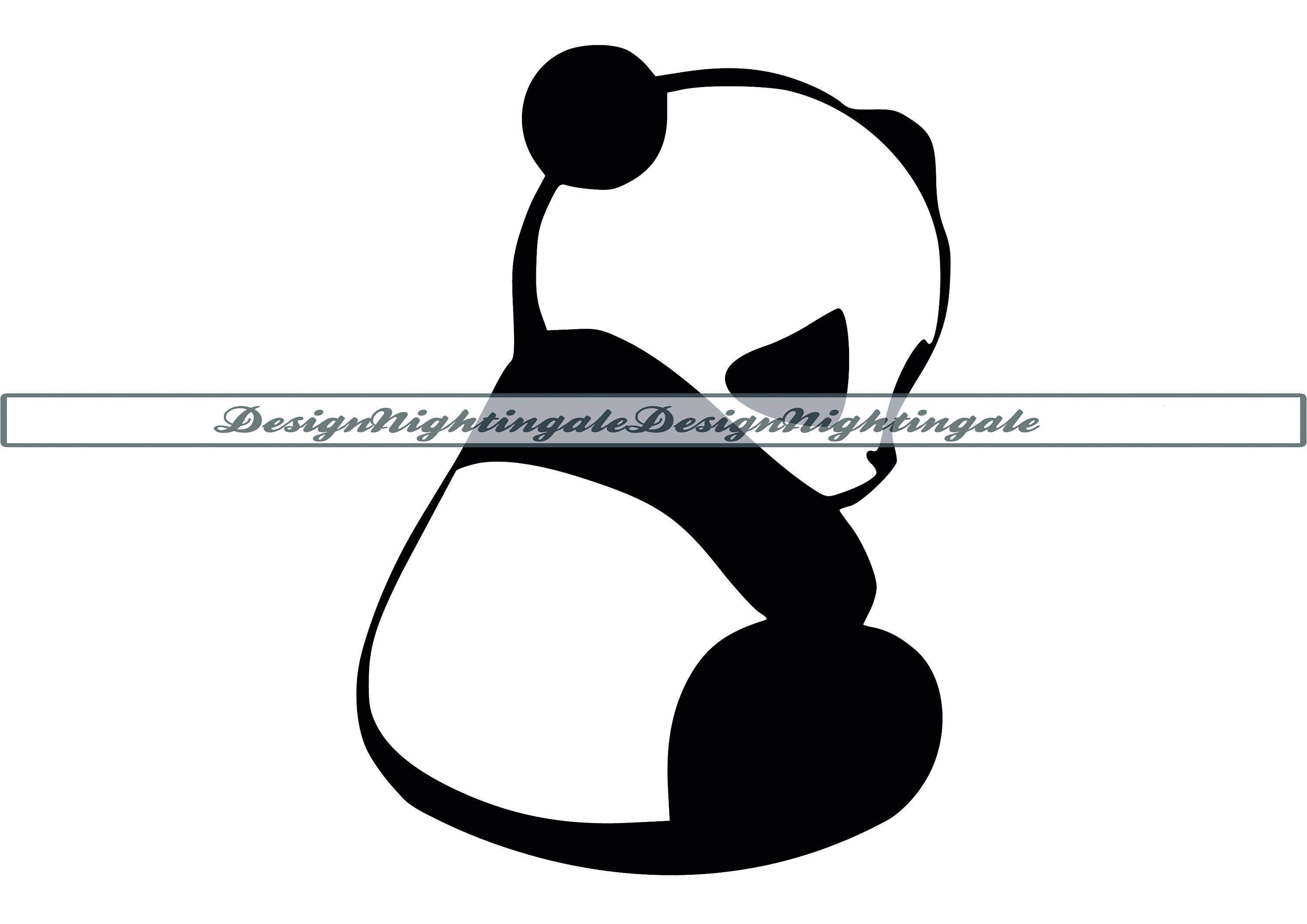 Panda 2 SVG Cute Panda SVG Cartoon Panda SVG Panda | Etsy