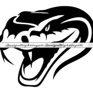 Cobra SVG, Cabeça de Cobra SVG, Clipart de Cobra, Arquivos de Cobra para Cricut, Arquivos de Corte de Cobra para Silhueta, Cobra DXF, Cobra Png, Eps, Vetor de Cobra