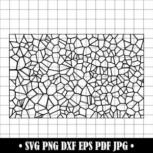 Stained Glass Window SVG, Stained Glass Mosaic Pattern SVG, Abstract Art, Clipart, Files For Cricut, Cut Files Silhouette, Printable,Png,Dxf