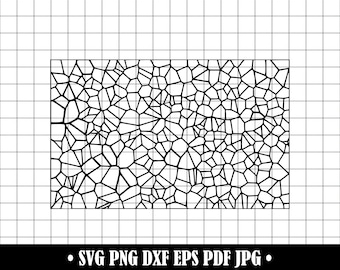 Stained Glass Window SVG, Stained Glass Mosaic Pattern SVG, Abstract Art, Clipart, Files For Cricut, Cut Files Silhouette, Printable,Png,Dxf