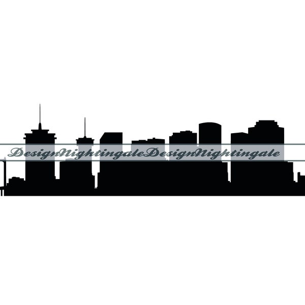 New Orleans Skyline SVG, City SVG, Skyscraper SVG, New Orleans Clipart, Files For Cricut, Cut Files For Silhouette, Dxf, Png, Eps, Vector