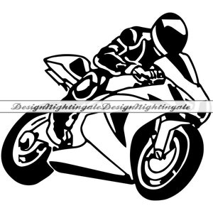 Motorrad Racer SVG, Motorradrennen SVG, Motorradrennen SVG, Motorradrennen Clipart, Dateien für Cricut, Schnittdateien für Silhouette, Dxf, PNG, Eps, Vektor