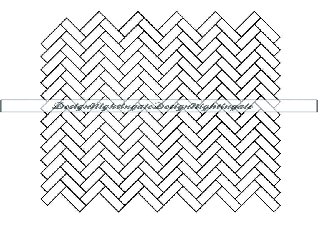 Herringbone Pattern SVG Seamless Herringbone Pattern Bricks Etsy