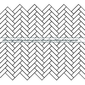 Herringbone Pattern SVG, Seamless Herringbone Pattern, Bricks Outline, Clipart, Files For Cricut, Cut Files For Silhouette, Dxf, PNG, Vector