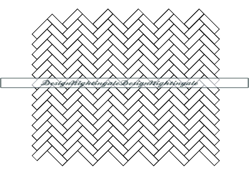 Herringbone Pattern SVG Seamless Herringbone Pattern Bricks Etsy